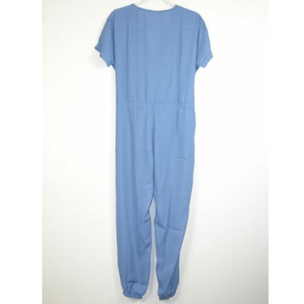 LAST ONE! Trendy Short Sleeve Jumpsuit w/ Pockets - Picture 4 of 8